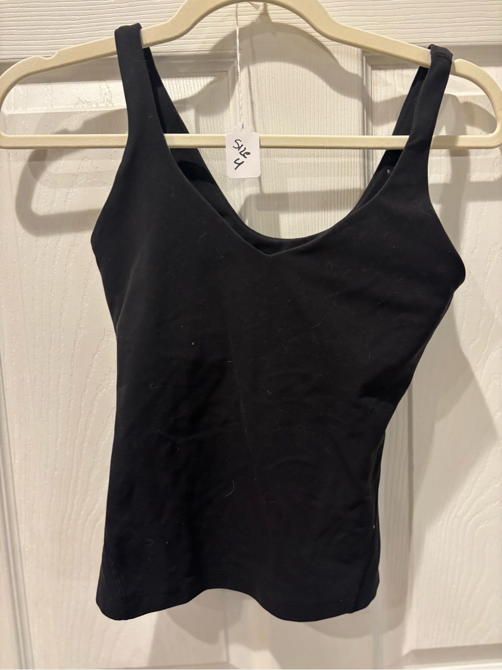 lululemon athletica Black Scoop-Neck Tank